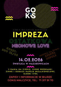Read more about the article ✨ IMPREZA OSTATKOWA – NEONOWE LOVE! 14.02.2026✨