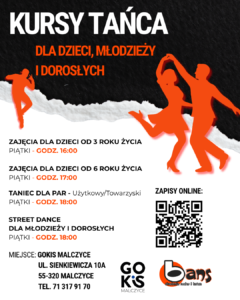 Read more about the article CHCESZ NAUCZYĆ SIĘ TAŃCZYĆ? ZAPRASZAMY 💃