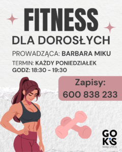 Read more about the article ZAJĘCIA FITNESS DLA DOROSŁYCH – CZAS NA FORMĘ I DOBRĄ ENERGIĘ! 💪🔥
