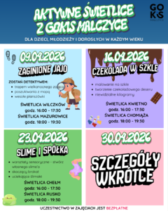 Read more about the article AKTYWNE ŚWIETLICE GOKiS Malczyce – KWIECIEŃ PEŁEN WRAŻEŃ!