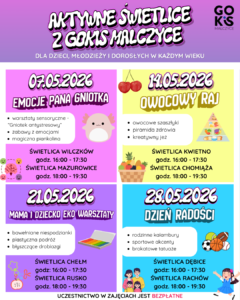 Read more about the article AKTYWNE ŚWIETLICE Z GOKiS Malczyce – MAJ PEŁEN INSPIRACJI!
