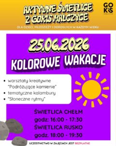Read more about the article AKTYWNE ŚWIETLICE Z GOKiS Malczyce – KOLOROWE WAKACJE! ☀️🎨